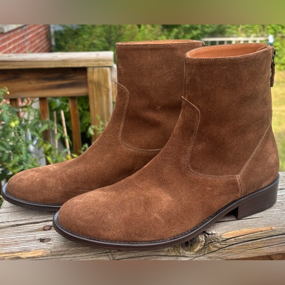 NWOB Anthology Paris Brown Leather Suede Ankle Boots Women’s Euro 40 - Picture 1 of 10